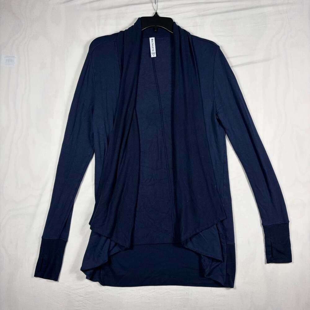 Athleta Navy Blue Pranayama Wrap Cardigan Size S